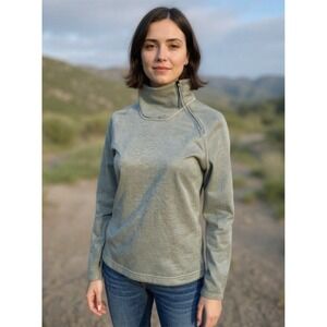 North Face Women's mint  Green Quarter-Zip Pullover small